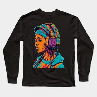 Music Retro Art Long Sleeve T-Shirt